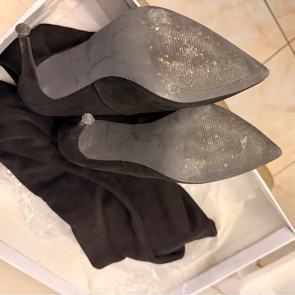 Steve Madden Black Over-the-Knee Boots - Picture 5 of 6